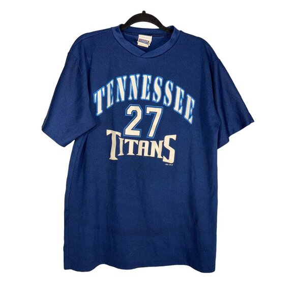 Vintage Tennessee Titans Shirt Eddie George NFL - Picture 1 of 5
